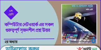অষ্টম শ্রেণির অধ্যায় -২য় : কম্পিউটার নেটওয়ার্ক এর সকল গুরুত্বপূর্ণ সৃজনশীল প্রশ্ন উত্তর কম্পিউটার নেটওয়ার্ক এর সকল গুরুত্বপূর্ণ সৃজনশীল প্রশ্ন উত্তর